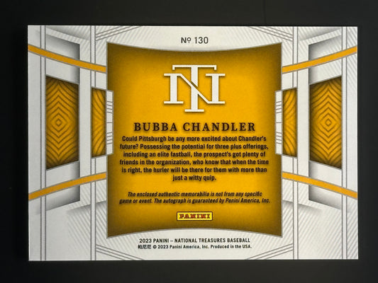 Bubba Chandler | 2023 Panini National Treasures | Stars & Stripes RPA /25 (Raw)
