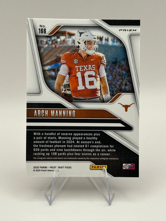 Arch Manning | 2025 Panini Prizm Draft Picks | Gold Cracked Ice (Raw)