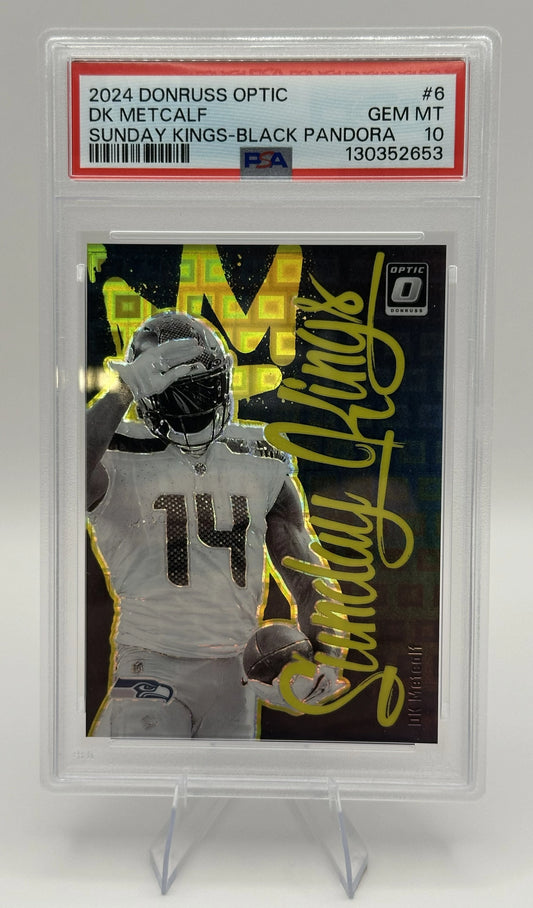 DK Metcalf | 2024 Donruss Optic | Sunday Kings Black Pandora PSA 10 (Gem Mint)