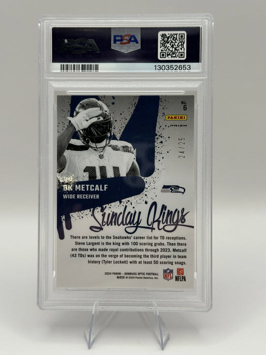 DK Metcalf | 2024 Donruss Optic | Sunday Kings Black Pandora PSA 10 (Gem Mint)