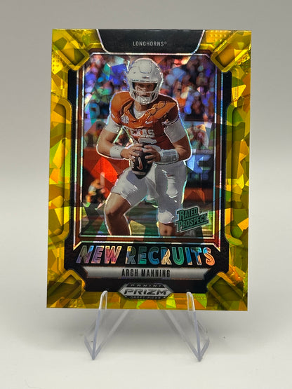 Arch Manning | 2025 Panini Prizm Draft Picks | New Recruits Gold (Raw)