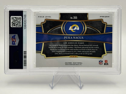 Puka Nacua | 2023 Panini Select | Cosmic PSA 10 (Gem Mint)