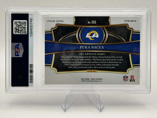 Puka Nacua | 2023 Panini Select | Cosmic PSA 10 (Gem Mint)