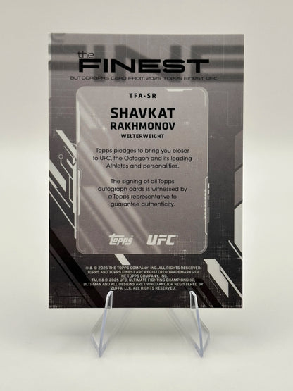 Shavkat Rakhmonov 2025 Topps Finest UFC Auto (Raw)
